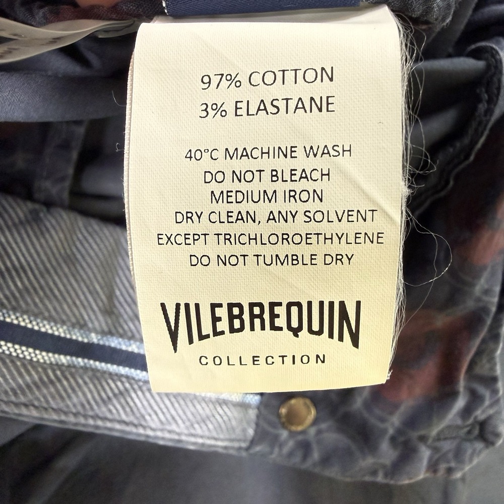 Vilebrequin Collection Pants Mens 56 (38x33) Blue Straight Leg Commuter Beach - Picture 7 of 16